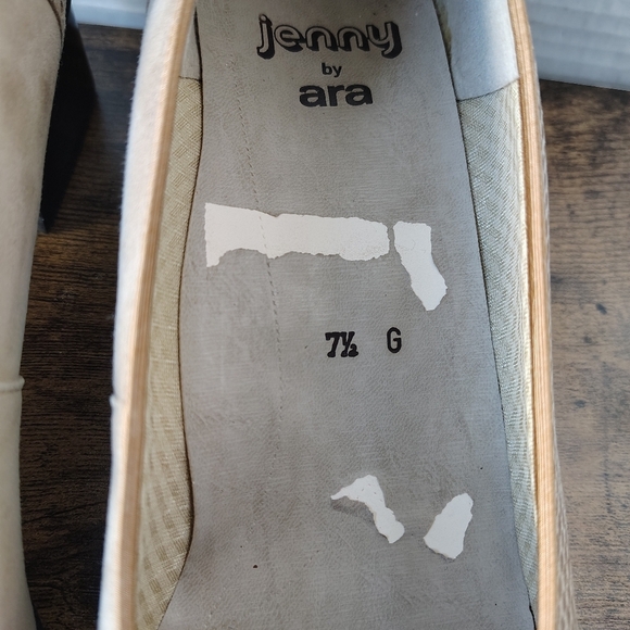 Jenny By Ara Leather Suede Heel Pumps US 10 G Womens Classic Block Heel Pumps - Picture 14 of 17